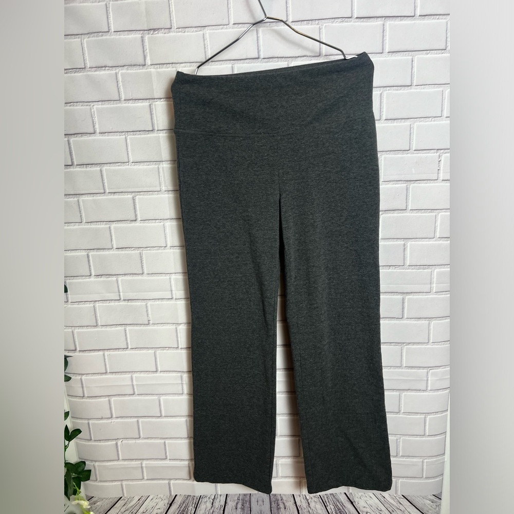 RBX active performance women gray flare leggings /size L